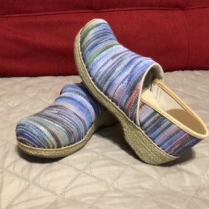 Dansko Multi Color Clogs.